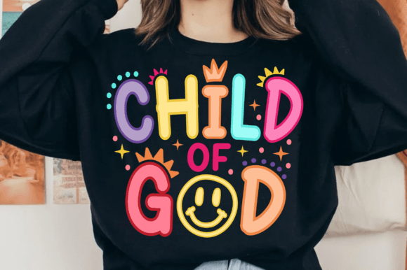 Child of God SVG PNG: Kids Christian T-Shirt Designs