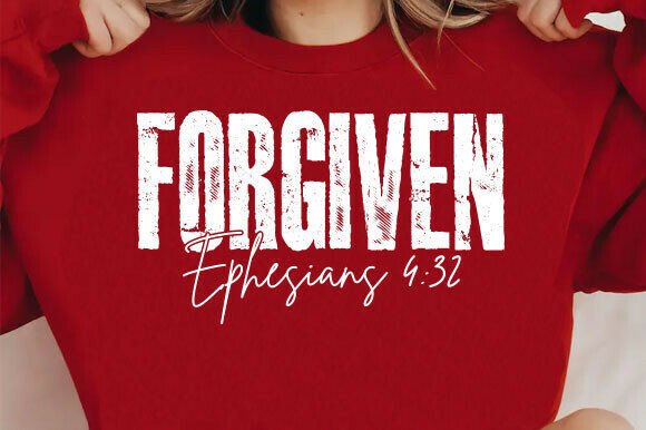 Christian Forgiven Ephesians 4:32 PNG T-Shirt Designs