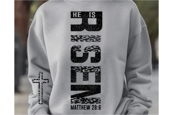 Christian He Is Risen Design SVG PNG for T-Shirt Designs
