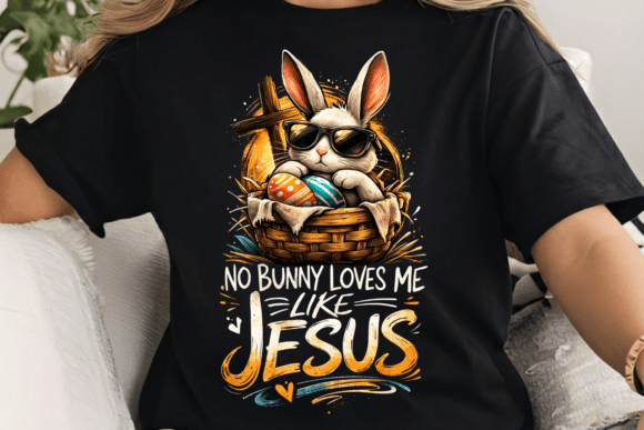 Christian Jesus Easter Bunny PNG Shirt Design
