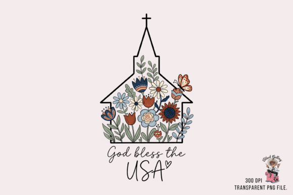 God Bless the USA, Christian America PNG — T-Shirt Designs