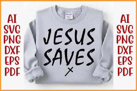 Jesus Saves PNG: Retro Christian Shirt Design