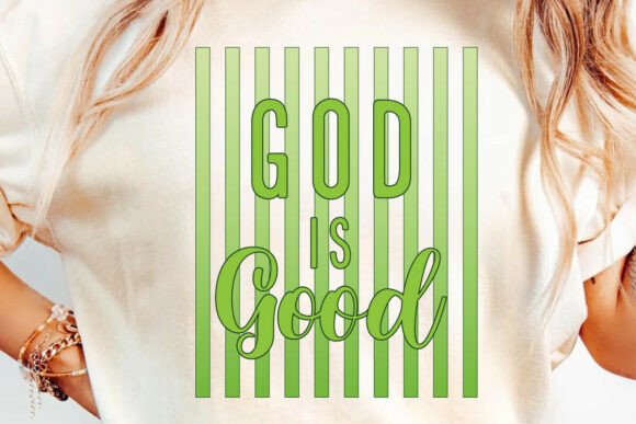 Striped God is Good SVG — T-Shirt Designs