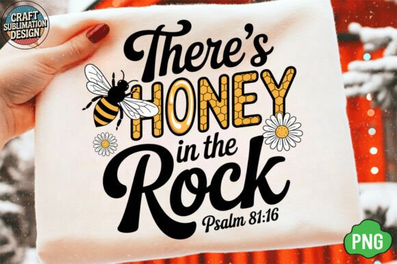 There’s Honey in the Rock PNG, Jesus PNG — T-Shirt Designs